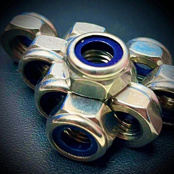 Fixaball Metric Hex Nyloc Nut A2 304 Stainless Steel T-Type DIN 985