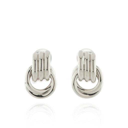 Cachet London Grace Silver Clip-On Earrings