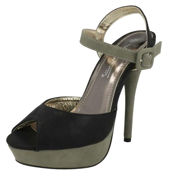 Anne Michelle Ladies Anne Michelle Peep Toe Platform Heels