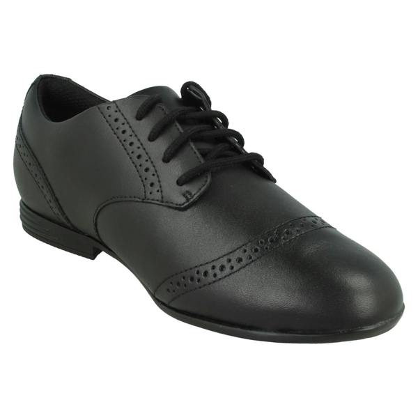 Clarks Girls Clarks Brogue Lace Up School Shoes Finja Brogue Y
