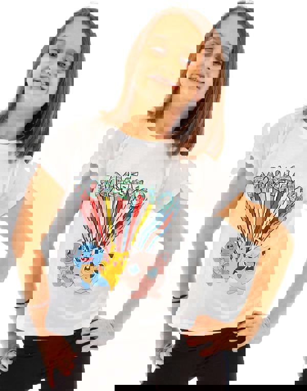 Pokemon Girls White Short Sleeved T-Shirt