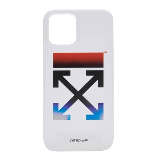 Off White iPhone 12 Pro Max Compatible Blurred Phone Case - White