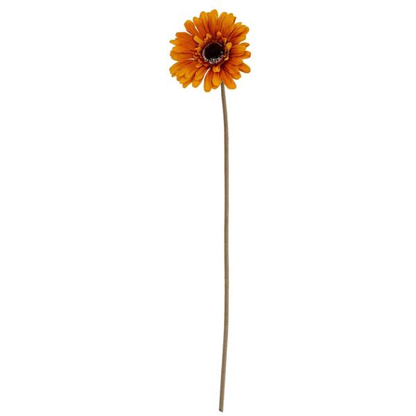 Wyld Haus Set of 3 Artificial Flowers Soft Orange Gerbera Stems