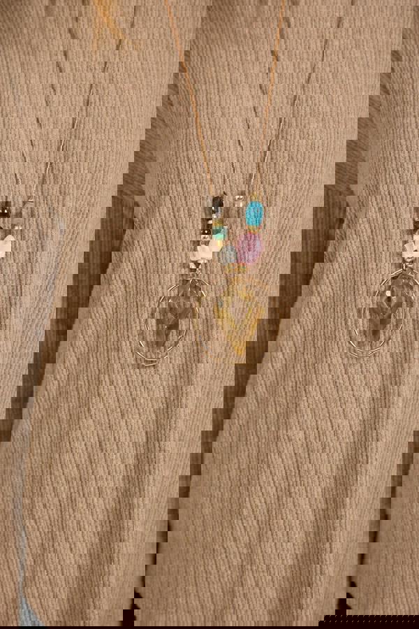 Textured Stripe Necklace Top