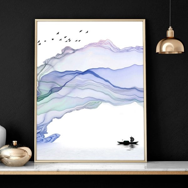 Living room framed prints | set of 3 Japandi wall art