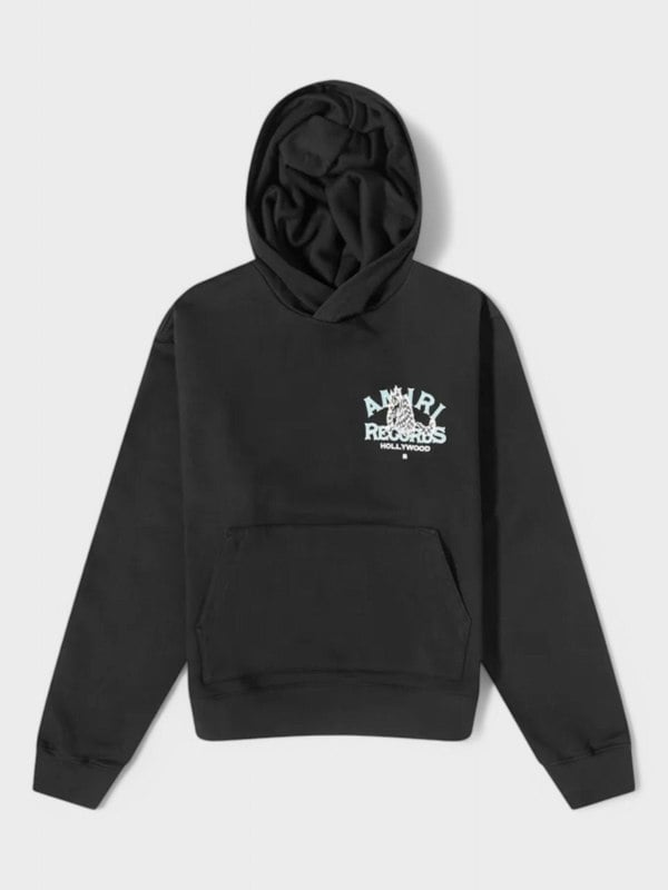 Amiri Records Wolf Hoodie Black - Supplied FashionAmiri