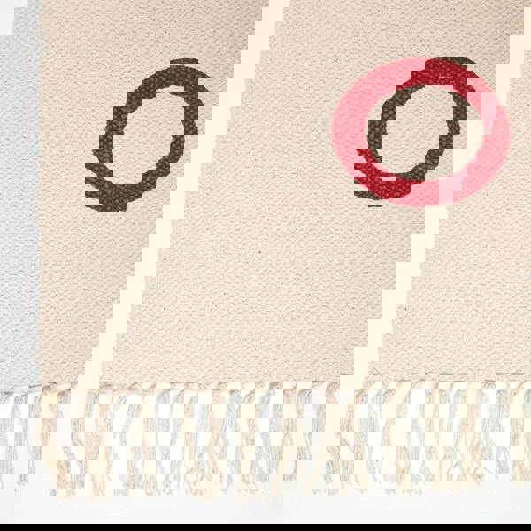 HOMESCAPES Keep Calm And Carry On Handwoven 100% Cotton Rug - 60 x 100 cm