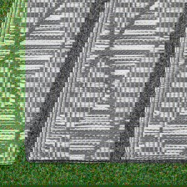 Samuel Alexander 1.5m x 2.1m Alexandria Large Outdoor Alfresco Patio Rug Mat in Grey