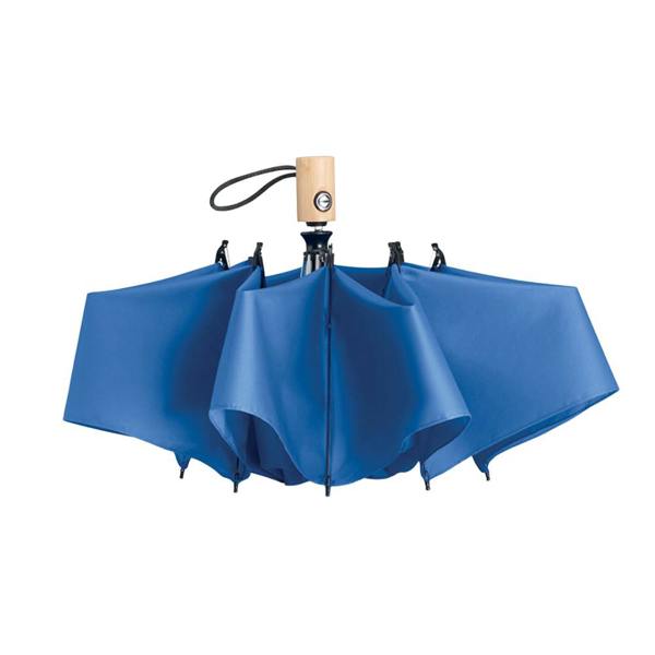 MidOcean Leeds Bamboo 190T Folding Umbrella - Royal Blue - 