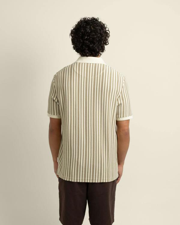 Larsson & Co Mattias - Jacquard Stripe Polo Shirt