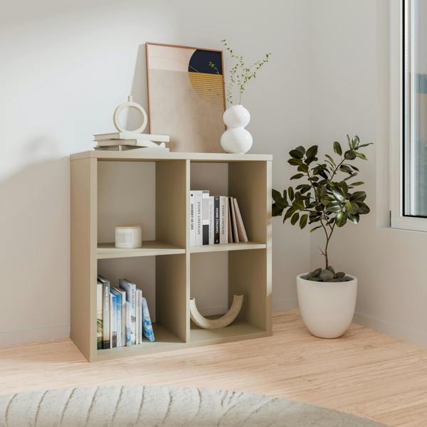 Furniture To Go Mauro 2x2 Storage Unit in Taupe