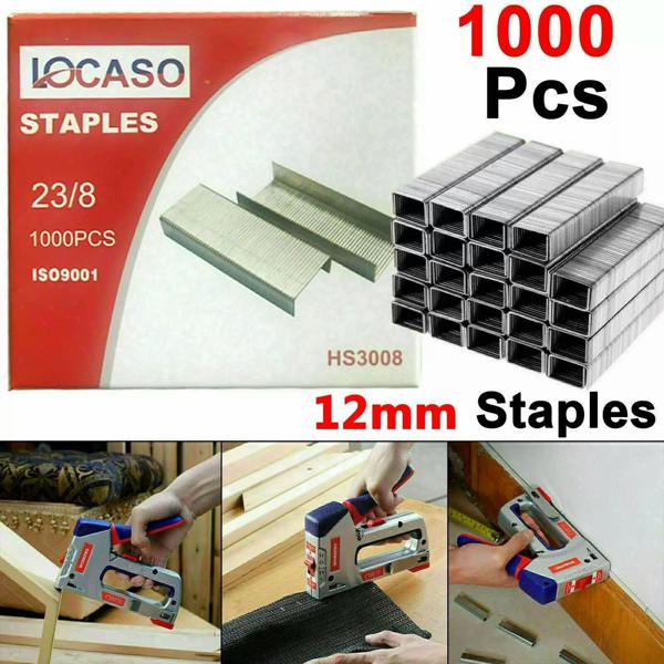 ATEK 1000 Pack 8mm Staples for Staple Gun Tacker