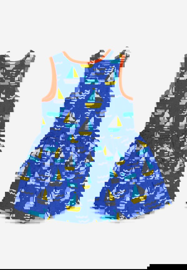 Organic St Ives Print Summer Dress - Toby Tiger