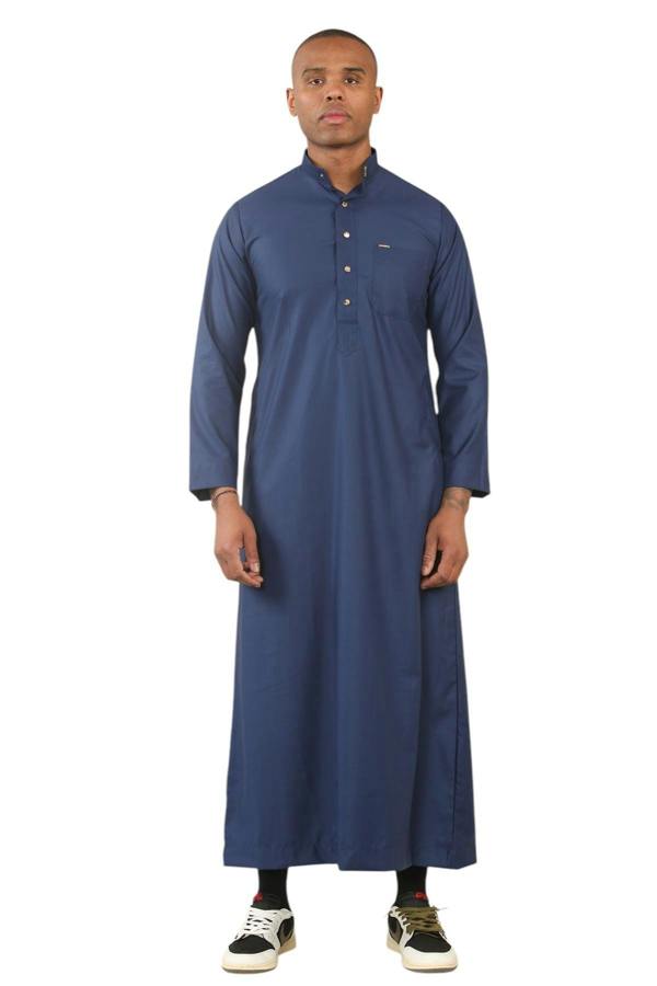 Infinity Leather Men's Thobe Arab Saudi Emirati Islamic Clothing Jubba Robe