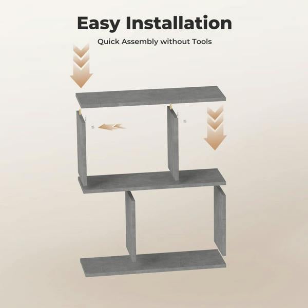 Levede Narrow Side Table Slim End Sofa Table with Living Room Storage 20cm Modern Grey