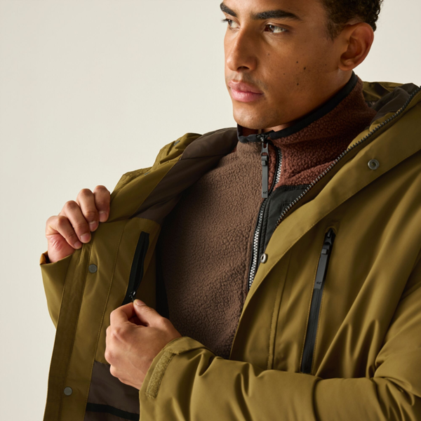 Regatta Mens Slyvan Insulated Waterproof Jacket - Rich Tan
