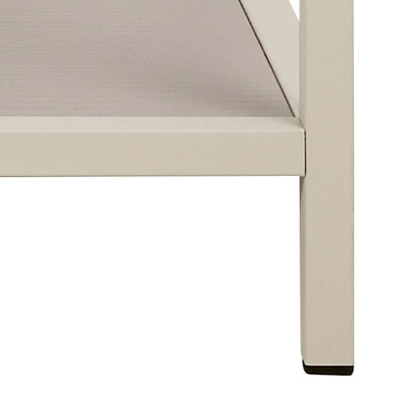 Furniture To Go Seaford Wide Grey Steel Bookcase With 4 Grey Melamine Shelves