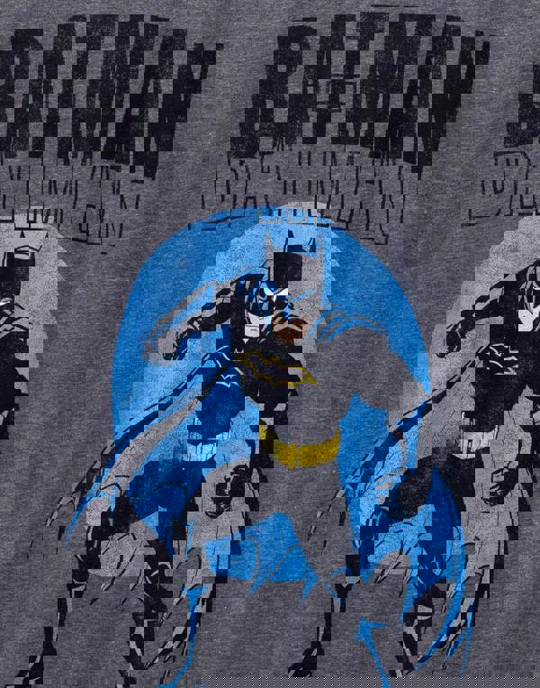 DC Comics Mens Grey Batman Short Sleeved T-Shirt