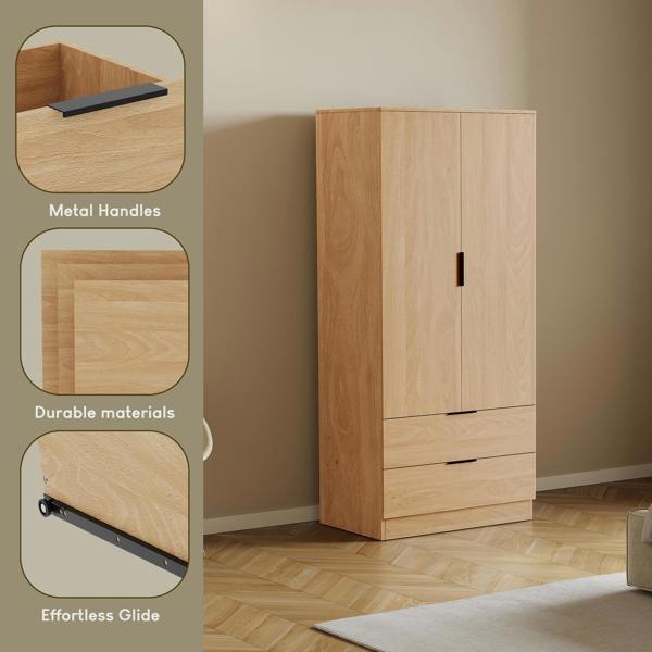 Vida Designs Trega 2 Door 2 Drawer Wardrobe