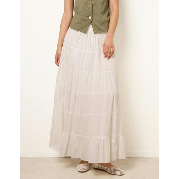 Blue Vanilla Jersey Band Tiered Skirt
