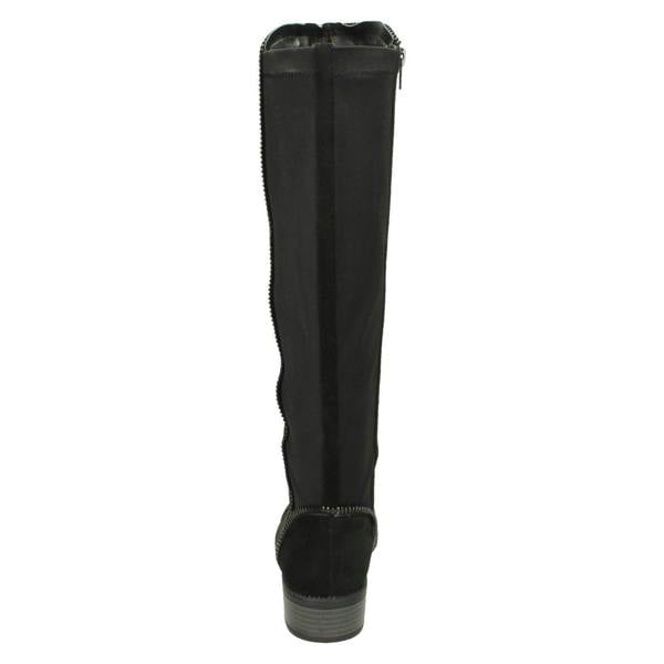 Spot On Ladies Spot On Mid Heel Calf Boots F50868