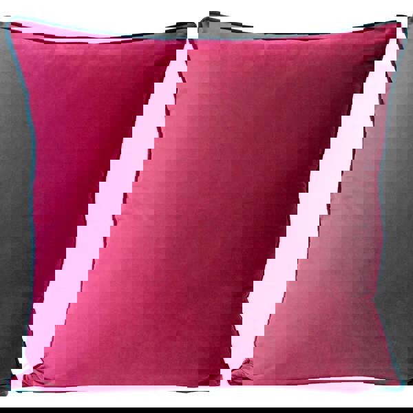 Riva Home Meridian Cushion Cover - Raspberry/Teal