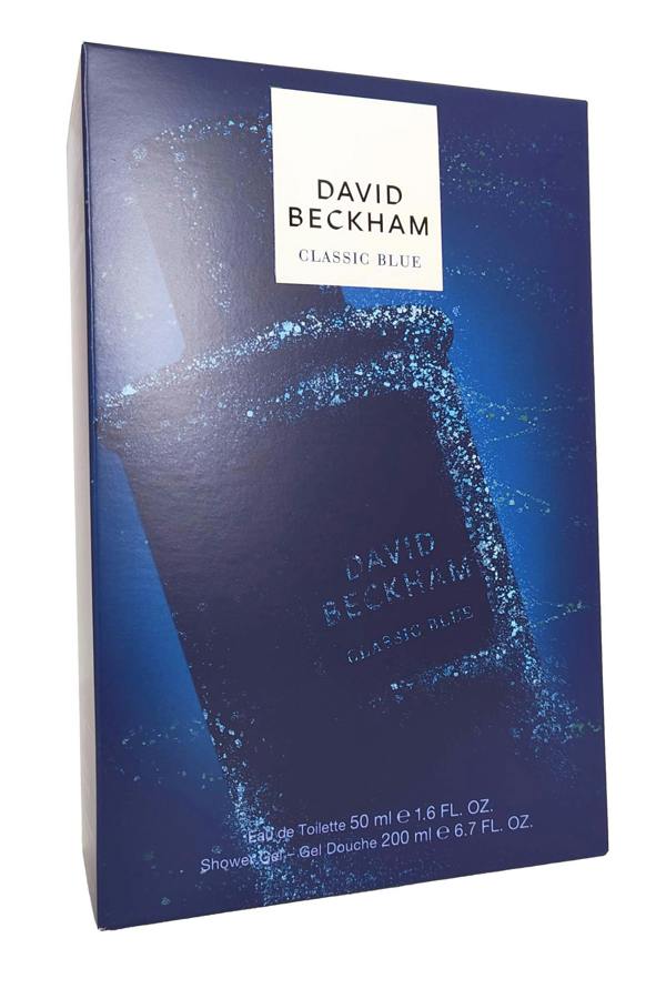 David Beckham Classic Blue Beckham Eau de Toilette Spray 50ml Shower Gel 200ml