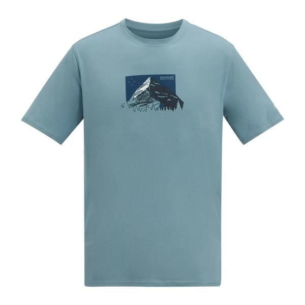 Regatta Mens Fingal Mountain Range T-Shirt - Dusky Blue - 