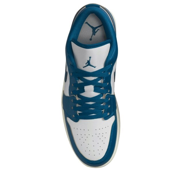 NIKE FN5214 141 Air Jordan 1 Low SE WHITE/BLUE TRAINER MENS UK 8