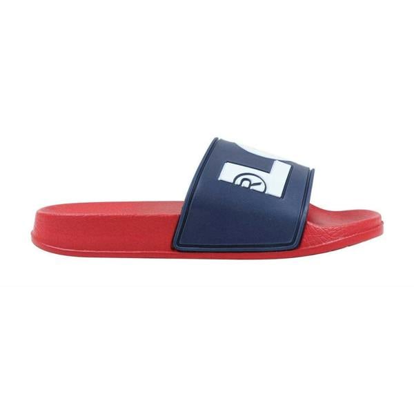 Levis Unisex Adult Relaxed Fit Flat Sliders - Navy/Red - 