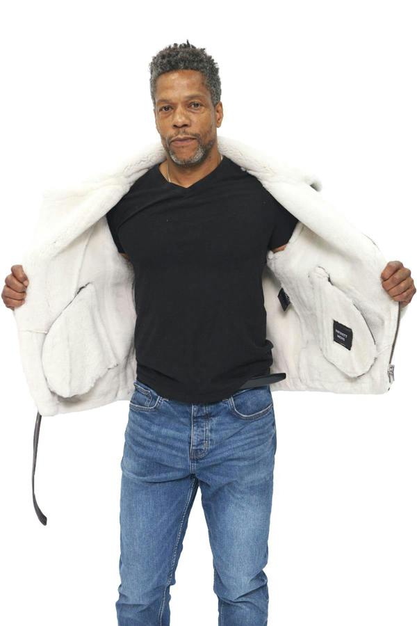 Infinity Leather Mens Sheepskin Leather Biker Jacket-Hayle