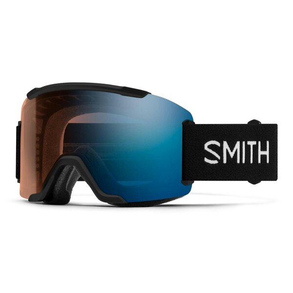 Smith Ski Goggles Squad2 1CP 2QJ 4L Black ChromaPop Pro Photochromic Blue Mirror