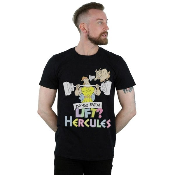 Disney Mens Hercules Do You Even Lift? T-Shirt - Black