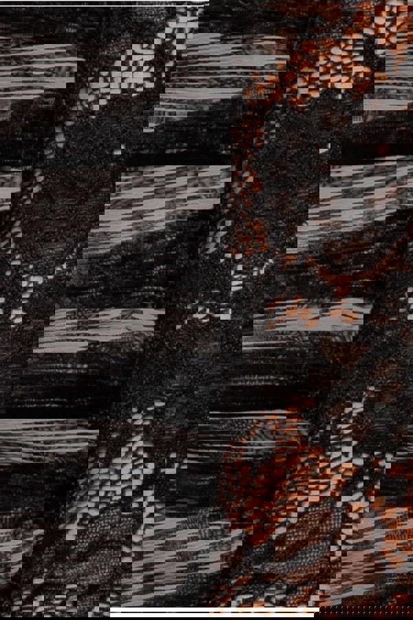 One Shoulder Fan Pleat Frill Corset Top - Black T232