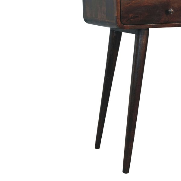 Artisan Furniture Curved Light Walnut Console Table