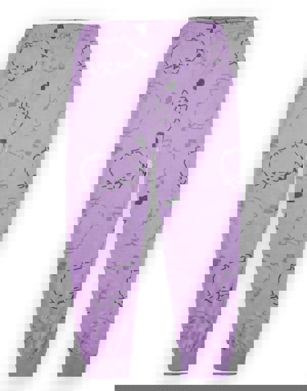 Pusheen Girls Purple All Over Print Long Sleeve Long Leg Pyjama Set