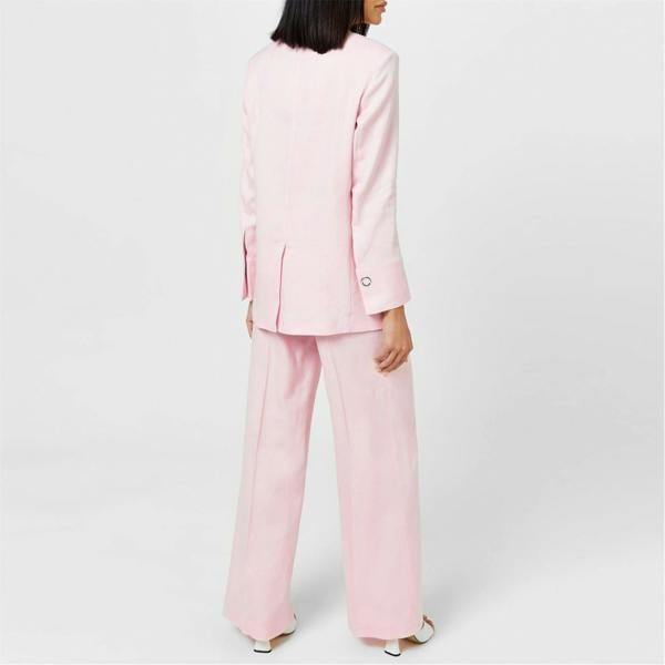 Boss Womens/Ladies Tapito Knitted Tailored Trousers - Light Pink - 