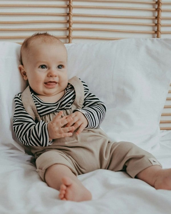 Multicolour Stripe Print Rib Bodysuit - image 1
