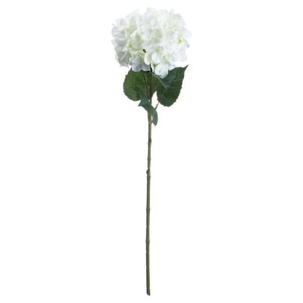 Wyld Haus Set of 3 Artificial Flowers White Hydrangea Stems