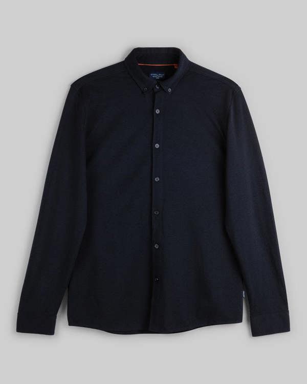 Steel & Jelly Pique Jersey Long Sleeve Shirt
