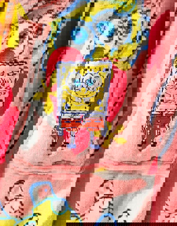 SpongeBob SquarePants Womens Pink Hooded Bathrobe