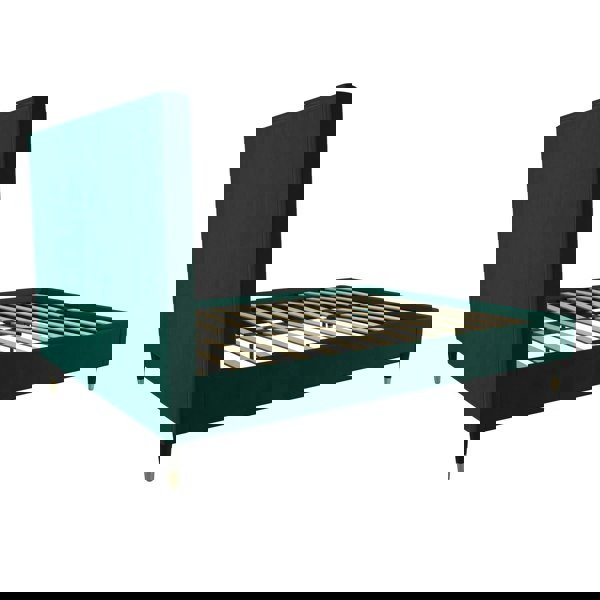 Dorel Home Audrey Bed Velvet Green - Double