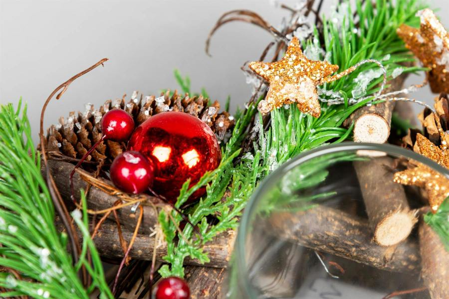 22cm Twig Star Candle Holder with Removable Glass Jar for Rustic Seasonal Styling image 1