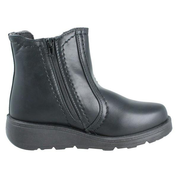 Spot On Ladies Spot On Wide Fit Ankle Boots F4467