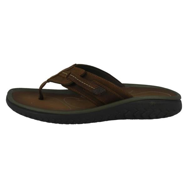 Clarks Mens Clarks Adjustable Strap Toe Post Sandals - Wesley Sun