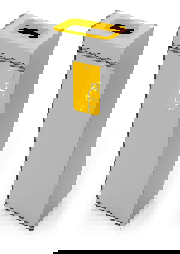 Durable 55L Plastic Waste Bin | Sheet Steel Recycling Separation Bin | DURASORT®