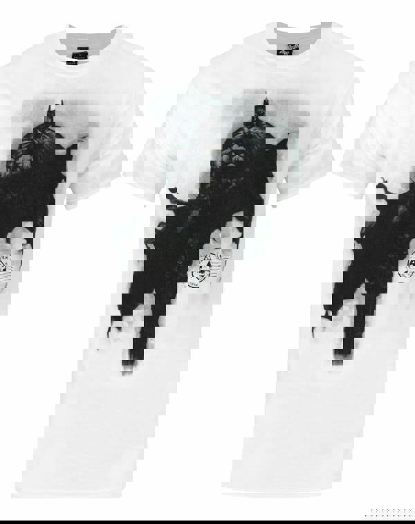 DC Comics Mens White Batman Short Sleeved T-Shirt