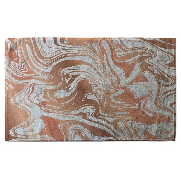 Benjamin Tate Design Rose Gld Marble (Bath Towel)