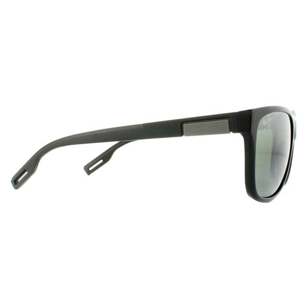 Maui Jim Sunglasses Howzit 734-02 Gloss Black Neutral Grey