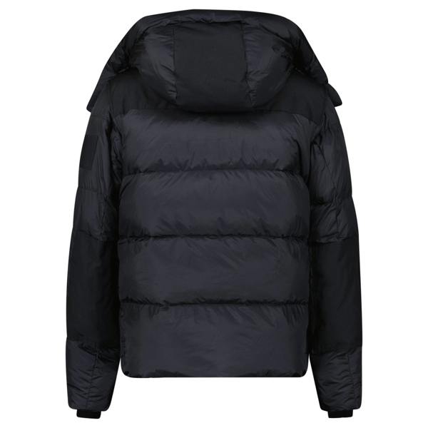 Burberry 'Leeds' Detachable Sleeve Hooded Down Jacket Black - chancefashionco